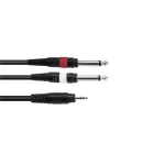 Vásárlói kedvenc Omnitronic - 3.5 Jack/2xJack 1.5m bk Y-kábel
