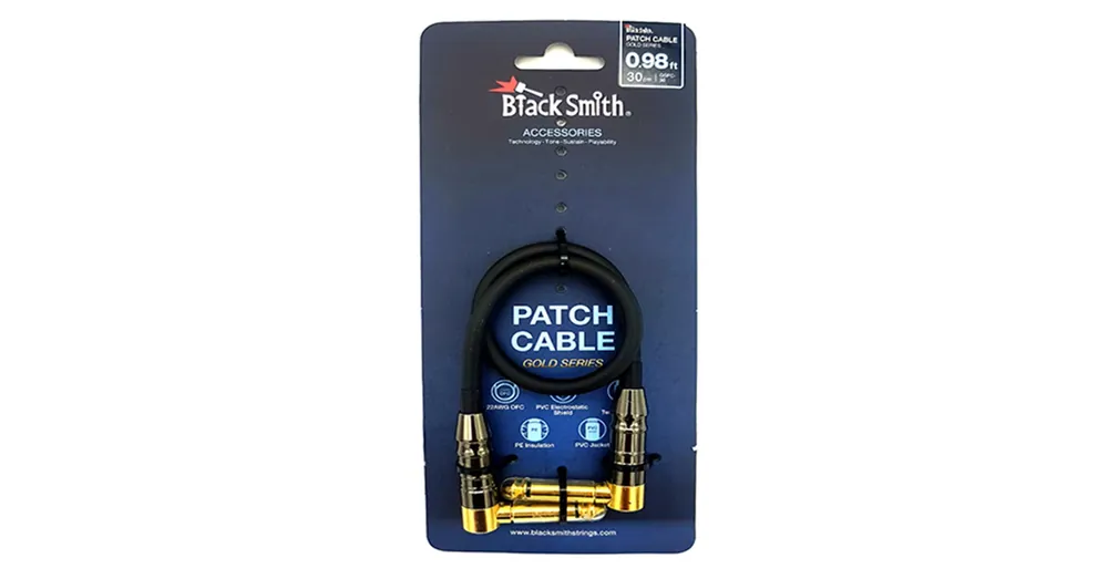Akciós ár BlackSmith Gold Series lapos patch kábel, 30cm