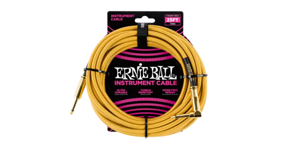 Ernie Ball Ernie Ball Szövetkábel Arany Akció