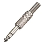 Végkiárusítás Soundsation SJ011S-B - Fém csatlakozó 6.3mm jack SZTEREO (25 db-os csomag)