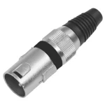 OMNITRONIC - XLR plug 3pin bk 10x Vásárlói kedvenc