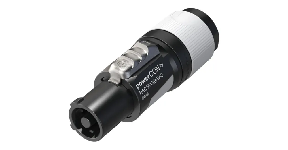 Neutrik - NAC3FXXB-W-S powerCON lengő hálózati kimenet, szürke, kis méret (6-12 mm) Kedvezmény