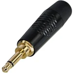 REAN 3,5mm Jack MONO 2 POLE fekete ház - aranyozott érintkezők Outlet