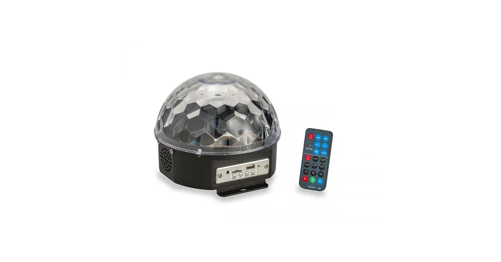 Kihagyhatatlan ajánlat SOUNDSATION CB-630B - 6*3 W-os LED új kristálygömb-lámpa BT-vel, MP3 lejátszóval és távirányítóval