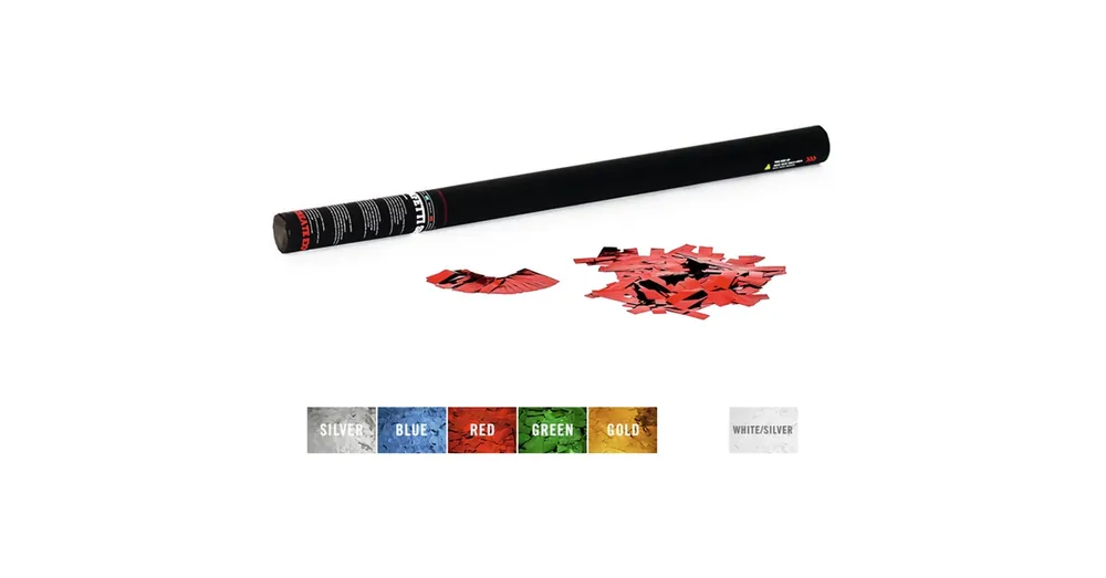 TCM FX - Handheld Confetti Cannon 80cm red metallic Szezonális akció
