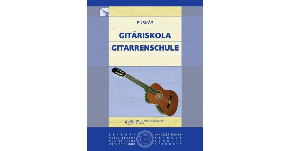 Puskás Tibor - Gitáriskola (Papp Lajos, Patachich Iván, Szokolay Sándor műveinek felhasználásával) Olcsó