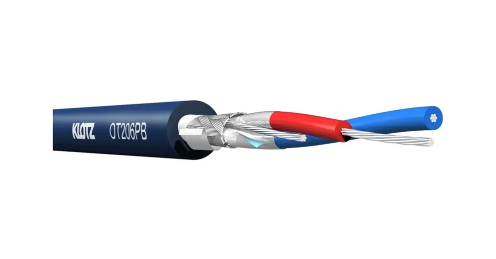 Klotz - OT206PB OmniTRANS AES/EBU (DMX) 2x0,22 mm színpadi mobil kábel, PUR, kék, ár/méter Szezonális akció