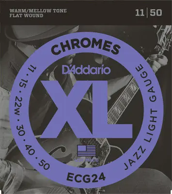 Kihagyhatatlan ajánlat D'Addario chromes 011-050 Jazz Light - készlet