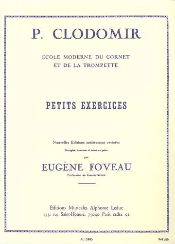 Különleges ajánlat Pierre-Francois Chlodomir:Petit Exercices