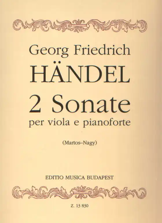 Kiárusítás Georg Friedrich Händel:2 sonate per viola e pianoforte