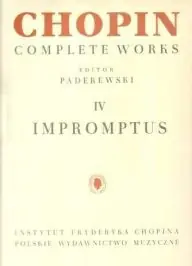 Különleges ajánlat Frédéric Chopin:Complette Works: Impromptus CW IV
