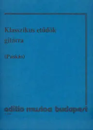 Puskás Tibor:Klasszikus etűdök gitárra Alacsony ár