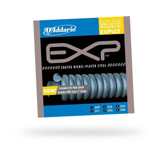 D'Addario EXP coated 009-046 -Super ligt top/regular bottom készlet Bestseller