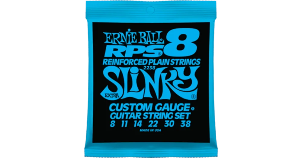 Ernie Ball - RPS Extra Slinky Nickel Wound 8-38 Elektromos Gitárhúr készlet Alacsony ár