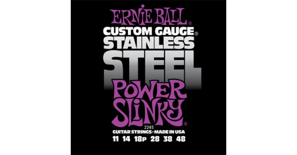 Különleges ajánlat Ernie Ball - Stainless Steel Power Slinky 11-48 Elektromos Gitárhúr készlet
