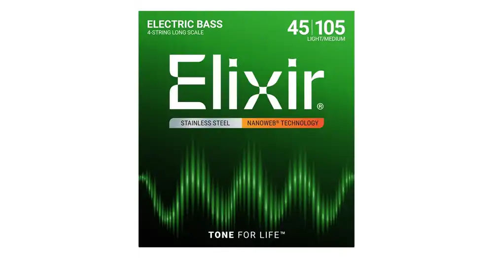 Elixir - 45-105 Stainless Steel Light/Medium basszusgitár húr Árengedmény