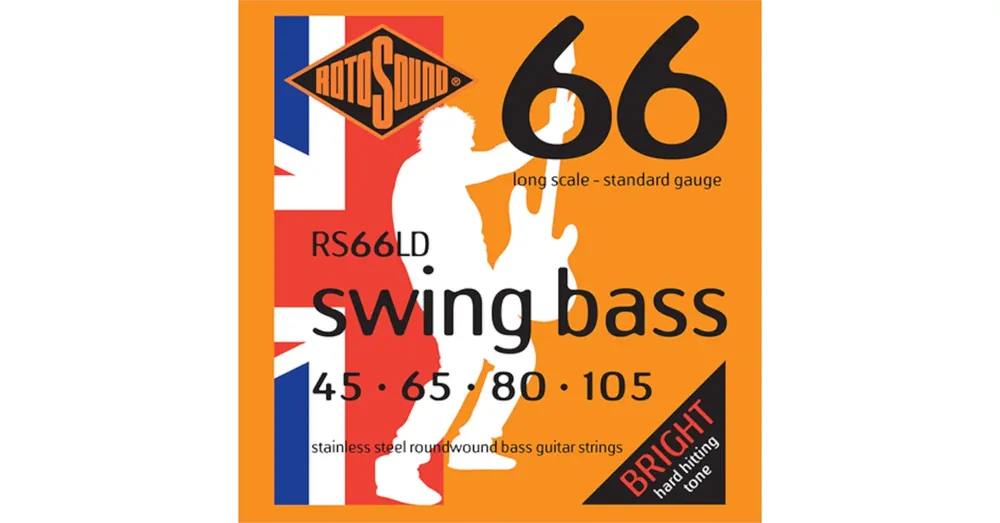 Rotosound - RS66LD Basszusgitár húrkészlet rozsdamentes acél 45 - 105 Akció