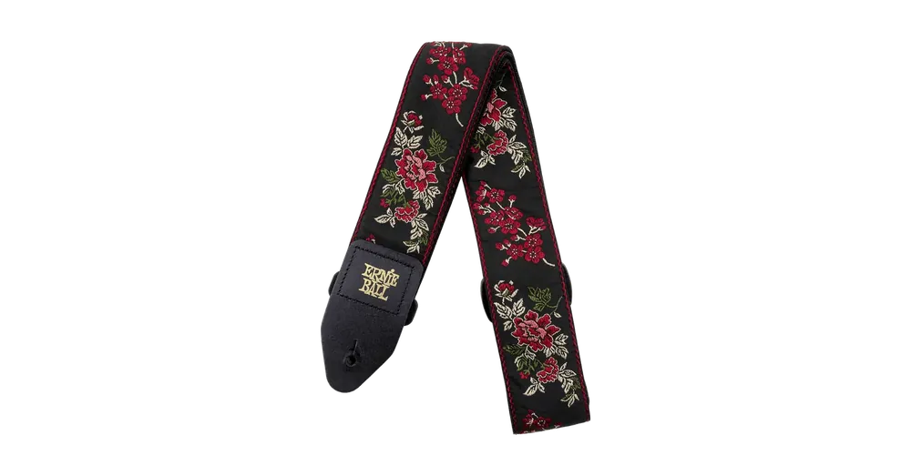 Olcsó Ernie Ball - 4142 Red Rose gitárheveder