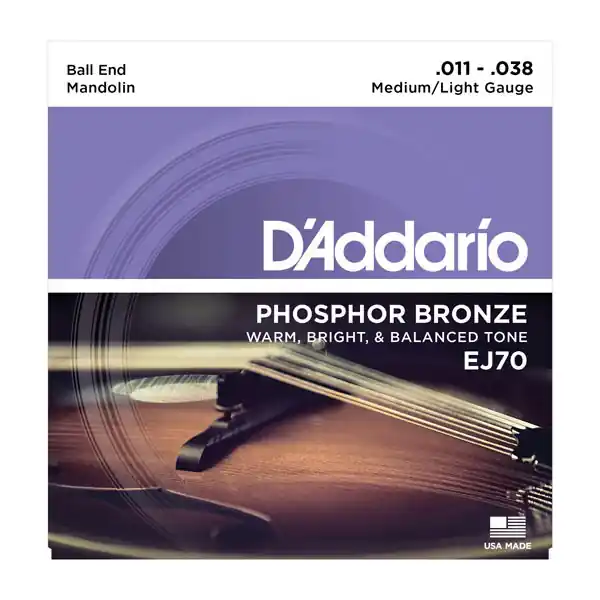 Különleges ajánlat Phosphor Bronze Mandolin Strings, Ball End, Medium/Light, 11-38