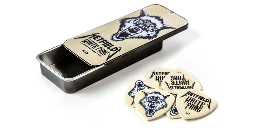 Dunlop - PH122T100 Hetfield White Fang pengető dobozban 1 mm 6 db Legkelendőbb