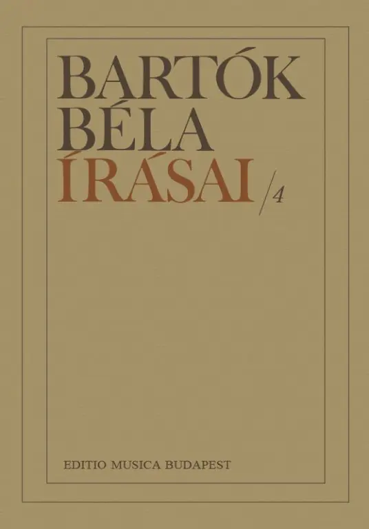 Újdonság Bartók Béla írásai 4