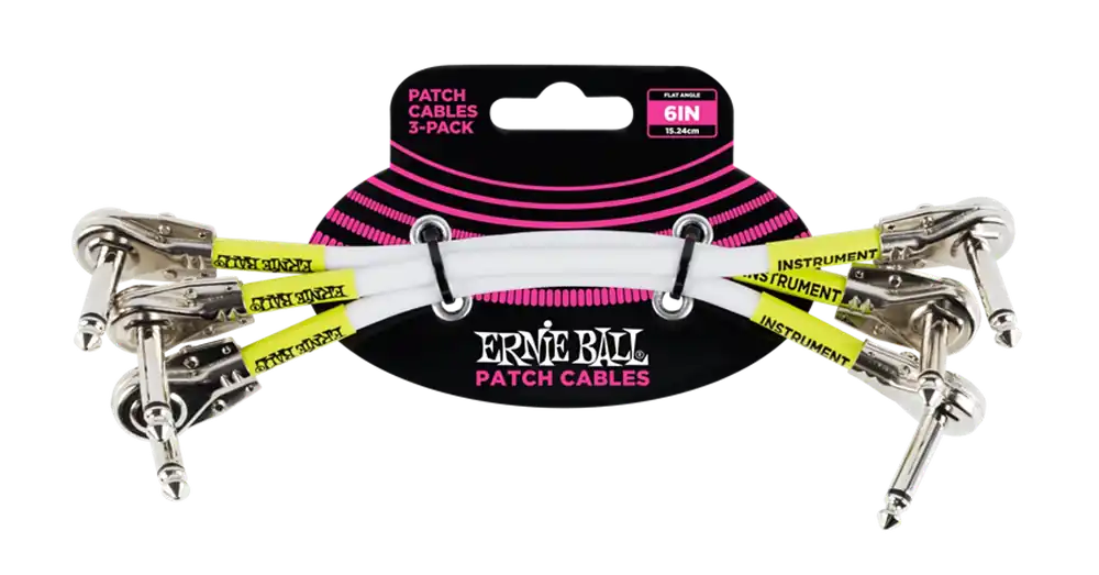 Ernie Ball - Patch Kábel Lapos 15cm Fehér Olcsó