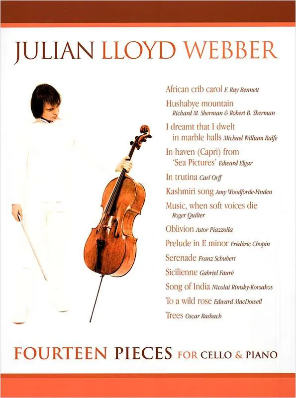 Julian Lloyd Webber: Fourteen Pieces for Cello & Piano Exkluzív ajánlat