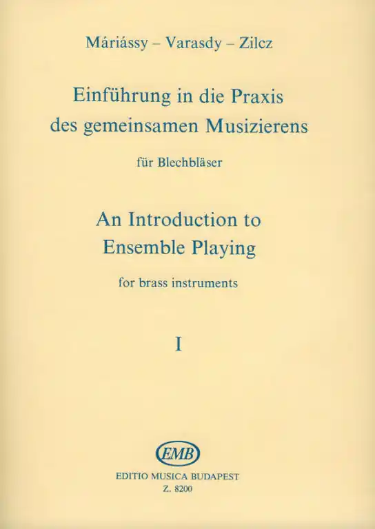 Árengedmény Zilcz György, Máriássy István, Varasdy Frigyes: An Introduction to Ens. Playing for brass instr.1