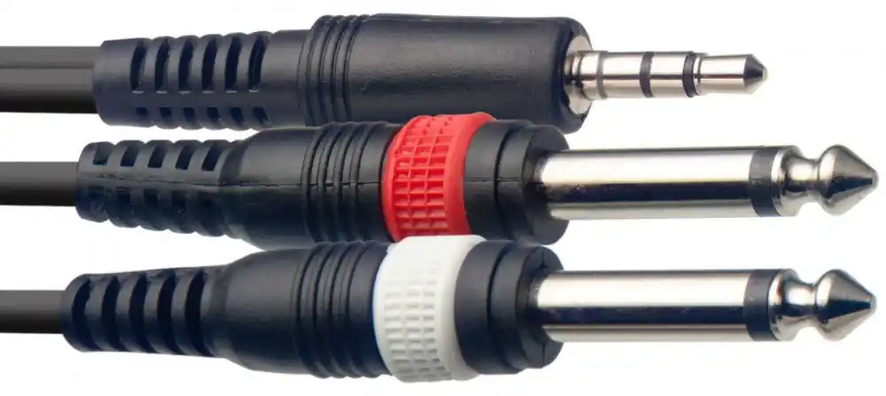 Stagg Y-kábel mini jack-nagy jack - 3méter Kiárusítás