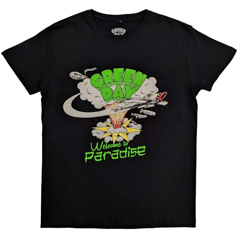 Korlátozott ajánlat GREEN DAY: WELCOME TO PARADISE Unisex Póló