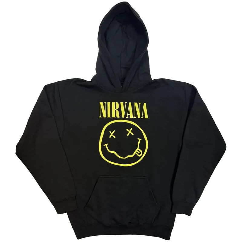 Gyors szállítás Nirvana Yellow Happy Face Unisex Pulóver