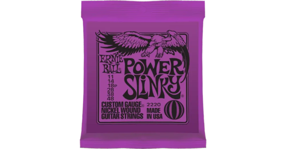 Ernie Ball - Nickel Wound Power Slinky 11-48 Elektromos Gitárhúr készlet Gyors kiszállítás
