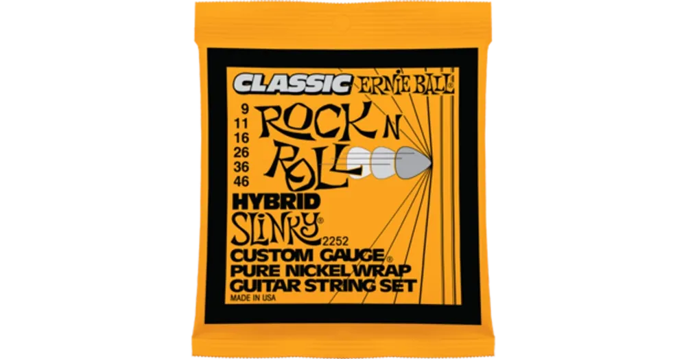 Kihagyhatatlan ajánlat Ernie Ball - Pure Nickel Hybrid Slinky 9-46 Elektromos Gitárhúr készlet