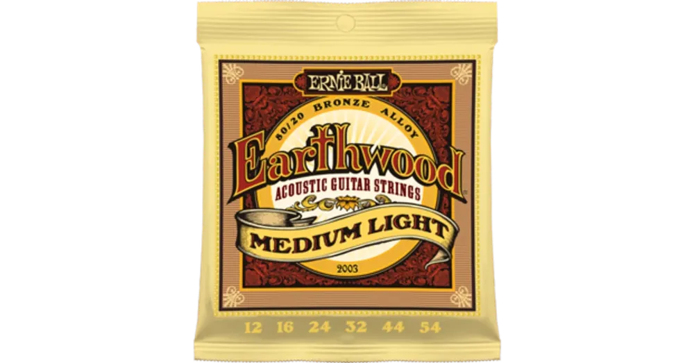 Outlet Ernie Ball - Earthwood Bronze Medium Light 12-54 Akusztikus Gitárhúr készlet