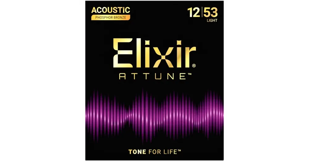 Elixir - Phosphor Bronze Attune 12-53 Light akusztikus húrkészlet Azonnal elérhető
