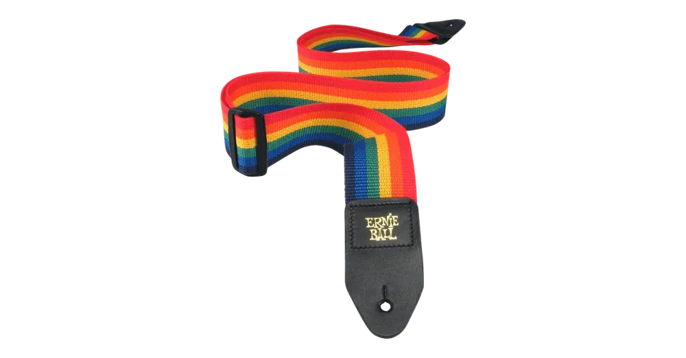 Ernie Ball - 4044 Gyöngyvászon gitárheveder szivárvány Azonnal elérhető