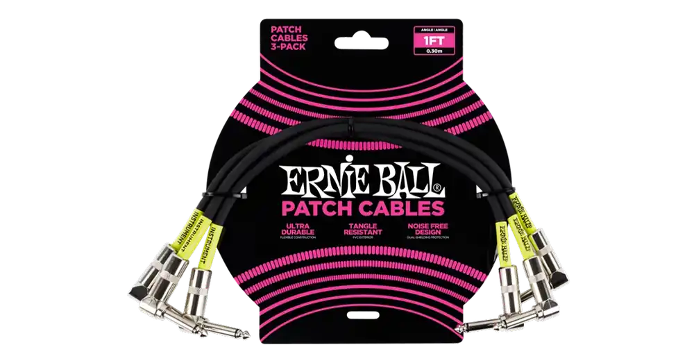 Legjobb ár Ernie Ball - Patch Kábel 30cm Fekete