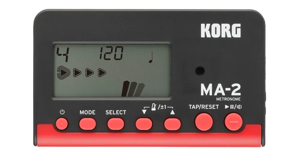 Szuper akció Korg - MA-2-BKRD, digitális metronóm, fekete/piros színben