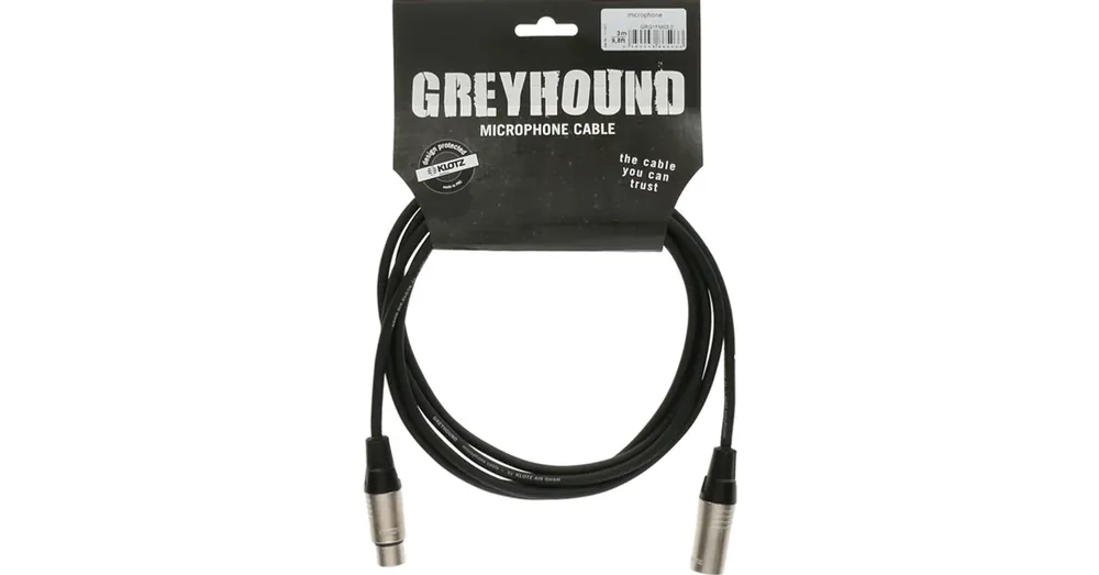Expressz szállítás Klotz - mikrofonkábel 1 m Klotz XLR3M-XLR3F csatlakozók+GreyHound fekete kábel