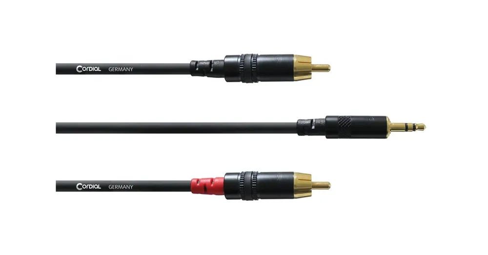 Szuper ajánlat Cordial - CFY 0,9 WCC REAN 3,5 mm sztereo / 2 x RCA arany 0,9 m