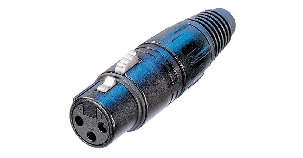 Bestseller Neutrik - NC3FXB 3 pólusú XLR aljzat egyenes, lengő, aranyozott érintkező, fekete ház