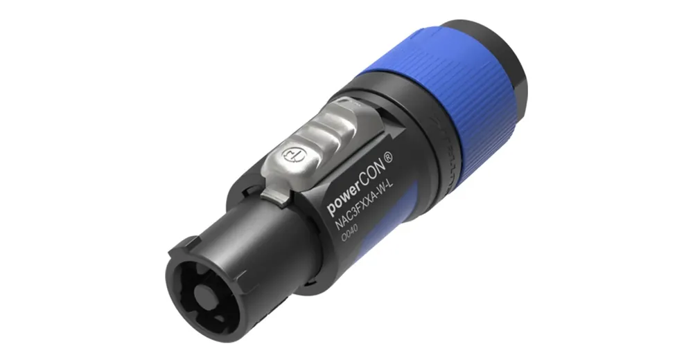 Neutrik - NAC3FXXA-W-L powerCON lengő hálózati bemenet, kék, nagy méret (10-16 mm) Biztonságos fizetés