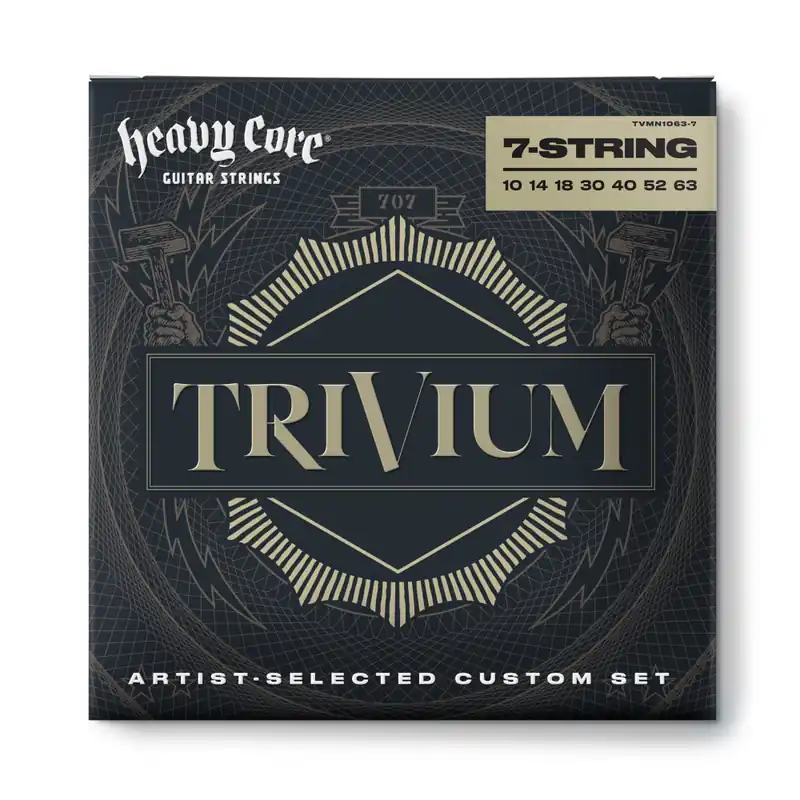 Olcsó Dunlop TVMN1063-7 TRIVIUM elektromos gitárhúr 10-63 7-húros