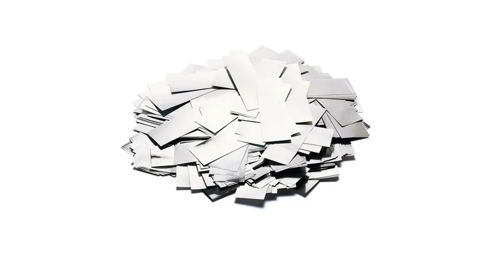 Biztonságos fizetés TCM FX Metallic Confetti rectangular 55x18mm, silver, 1kg