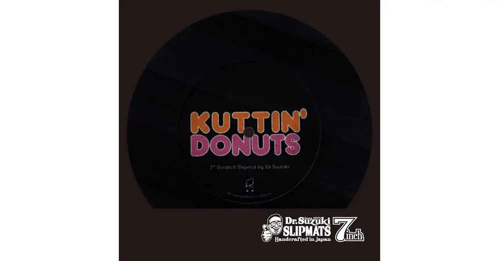 Dr.Suzuki - 7" Kuttin Donuts Slipmats Black Vedd meg online